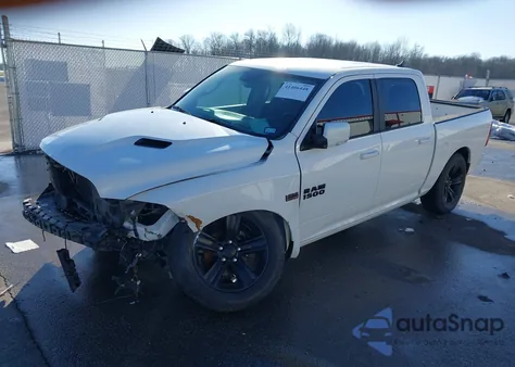 2017 Ram 1500 Night 4X2 5'7 Box из США, поврежденный, VIN 1C6RR6MT2HS574384